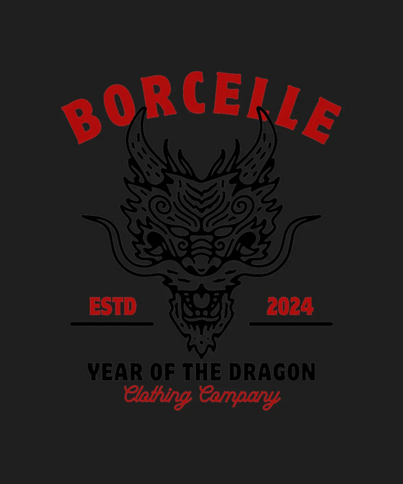 Borcelle Clothing Logo - DTF Ready to Press (black_bg)