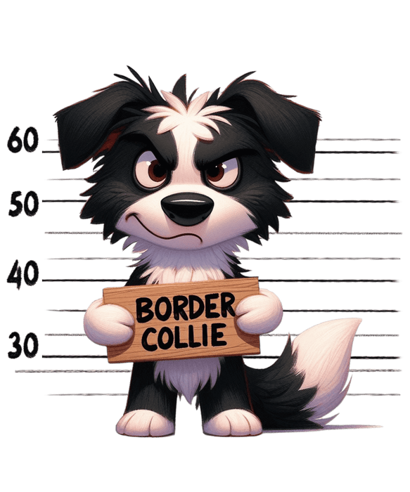 Border Collie Dog Mom Design - DTF Ready To Press