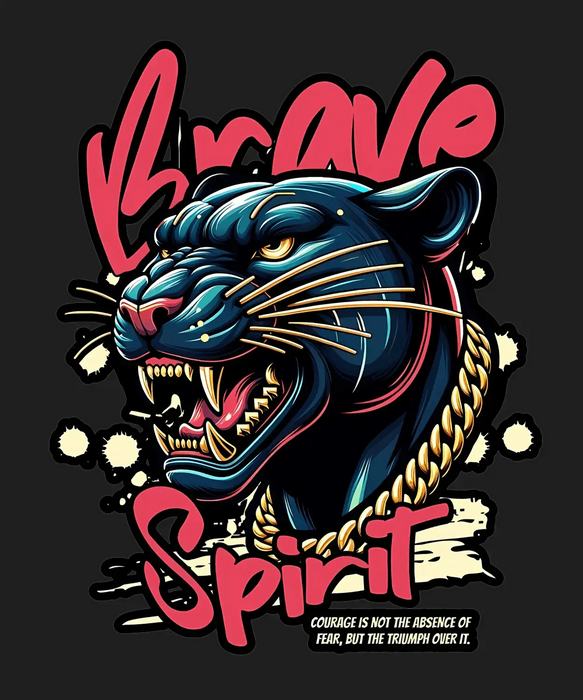 Brave Spirit - DTF Ready to Press (black_bg)