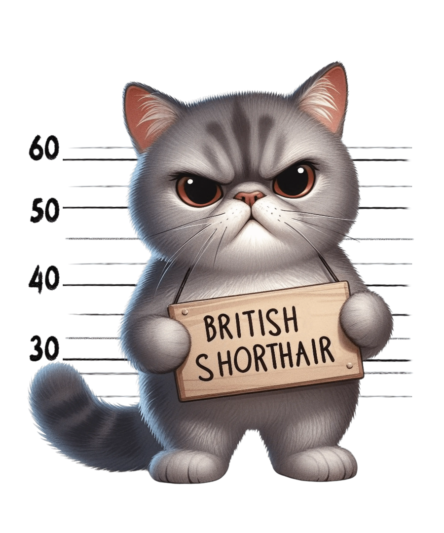 British Shorthair Design - DTF Ready To Press