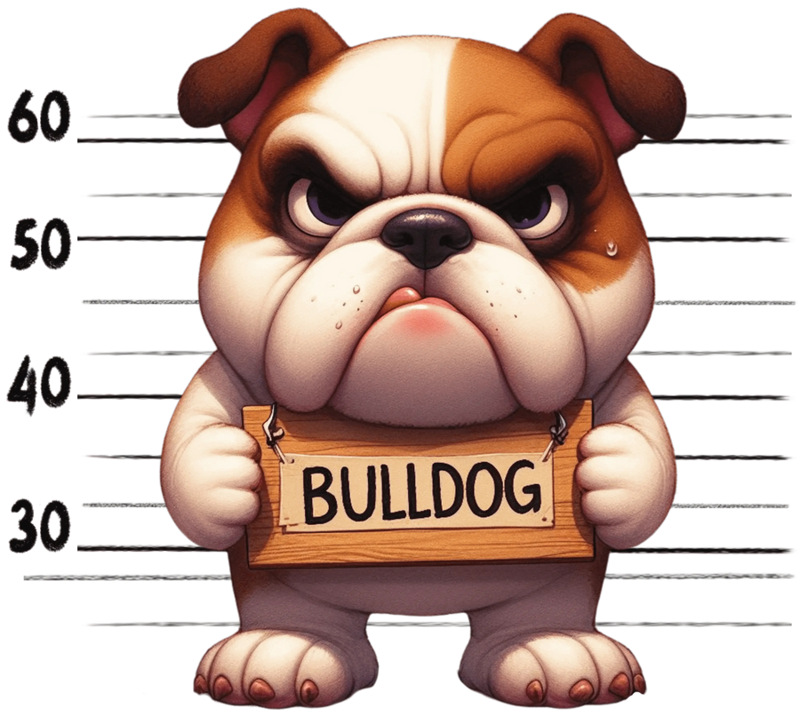 Bulldog Design - DTF Ready To Press