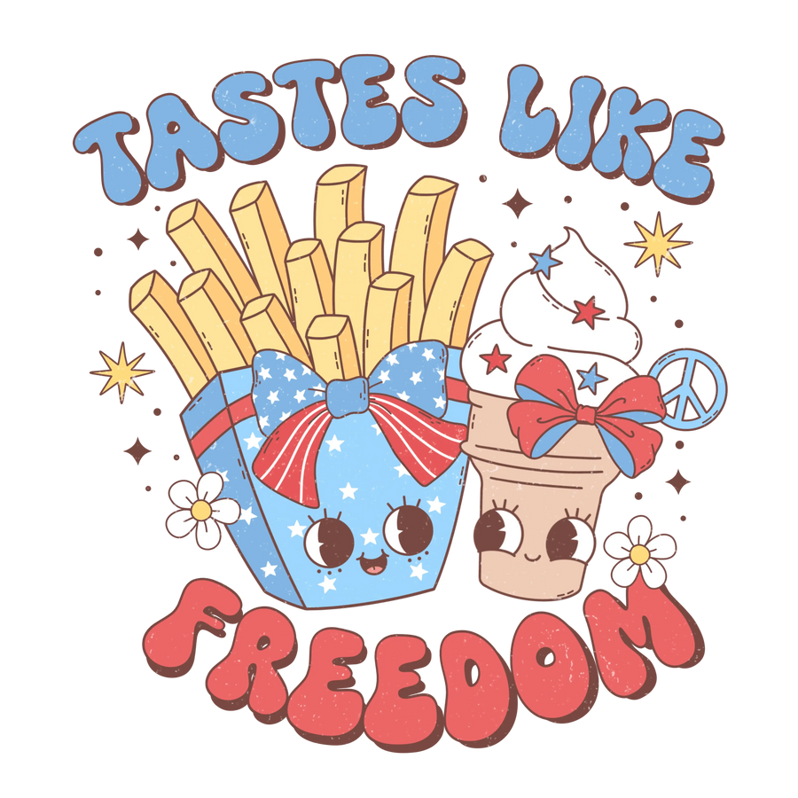 Tastes Like Freedom Design - DTF Ready To Press