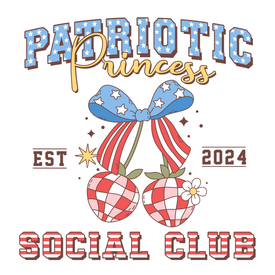 Patriotic Princess Design - DTF Ready To Press