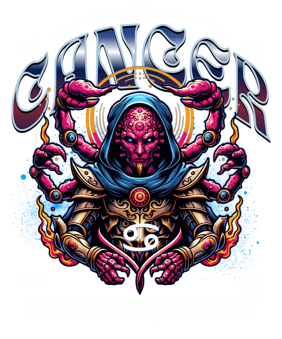Cancer Zodiac - DTF Ready to Press