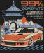 Car Culture 99% Dorifuto - DTF Ready to Press (black_bg)