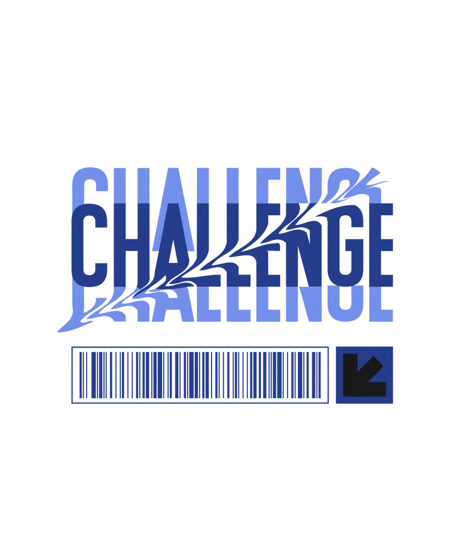 Challenge Motif - DTF Ready to Press