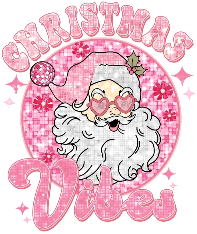 Christmas Vibes Design - DTF Ready To Press
