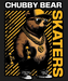Chubby Bear Skaters - DTF Ready to Press (black_bg)