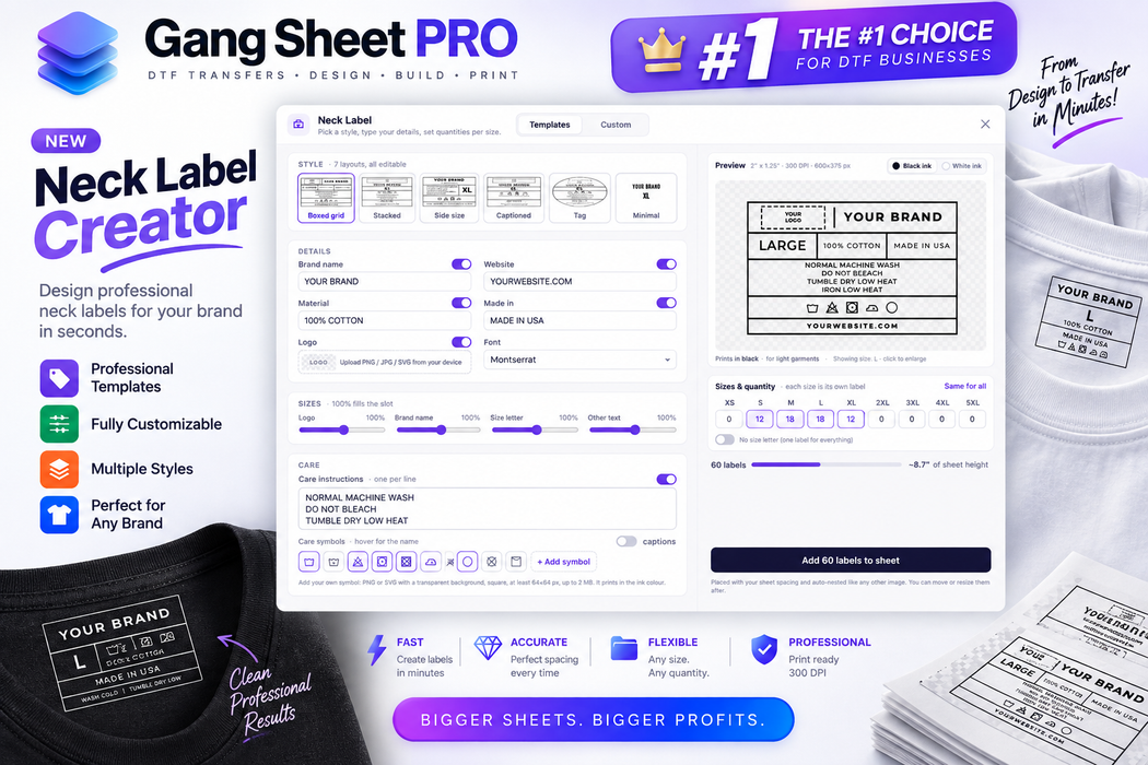 DTF Gang Sheet Builder