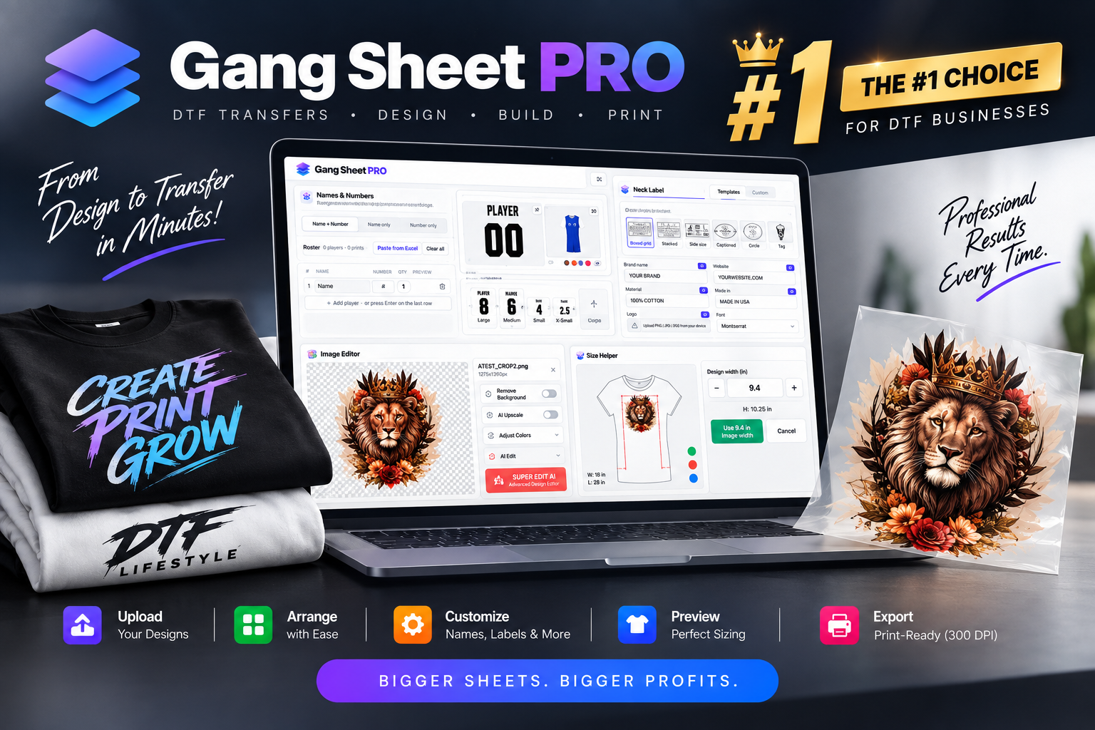 DTF Gang Sheet Builder