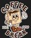 Coffee Break Mug - DTF Ready to Press (black_bg)
