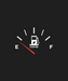 Coffee Fuel Gauge - DTF Ready to Press (black_bg)