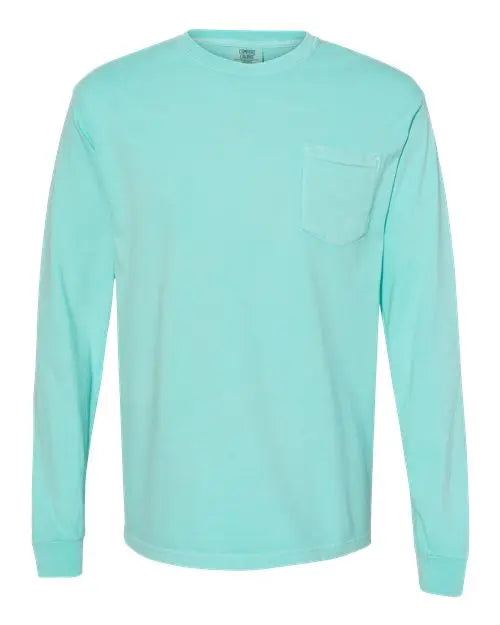 Comfort Colors - Garment-Dyed Heavyweight Long Sleeve Pocket T-Shirt - M - 4410 Comfort Colors