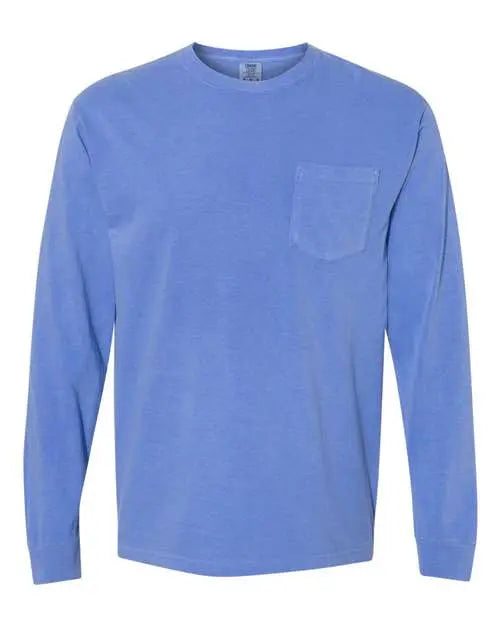 Comfort Colors - Garment-Dyed Heavyweight Long Sleeve Pocket T-Shirt - M - 4410 Comfort Colors