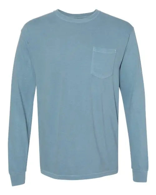 Comfort Colors - Garment-Dyed Heavyweight Long Sleeve Pocket T-Shirt - M - 4410 Comfort Colors