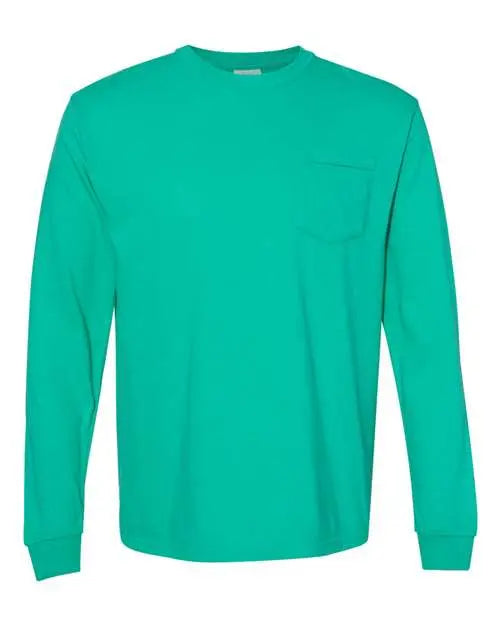 Comfort Colors - Garment-Dyed Heavyweight Long Sleeve Pocket T-Shirt - M - 4410 Comfort Colors