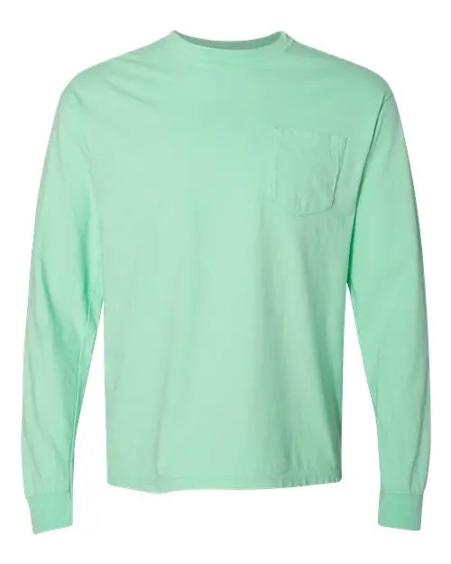 Comfort Colors - Garment-Dyed Heavyweight Long Sleeve Pocket T-Shirt - M - 4410 Comfort Colors