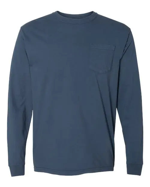 Comfort Colors - Garment-Dyed Heavyweight Long Sleeve Pocket T-Shirt - M - 4410 Comfort Colors