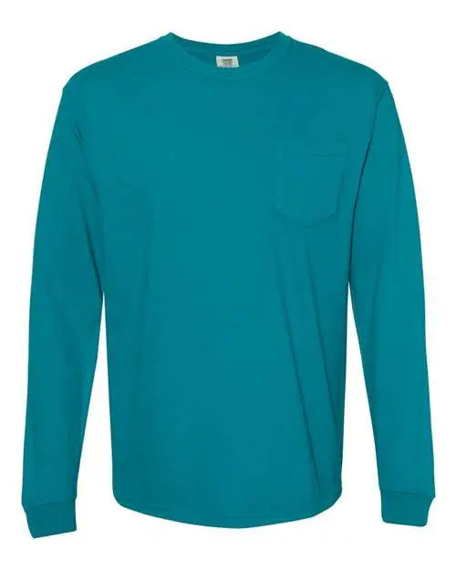 Comfort Colors - Garment-Dyed Heavyweight Long Sleeve Pocket T-Shirt - M - 4410 Comfort Colors