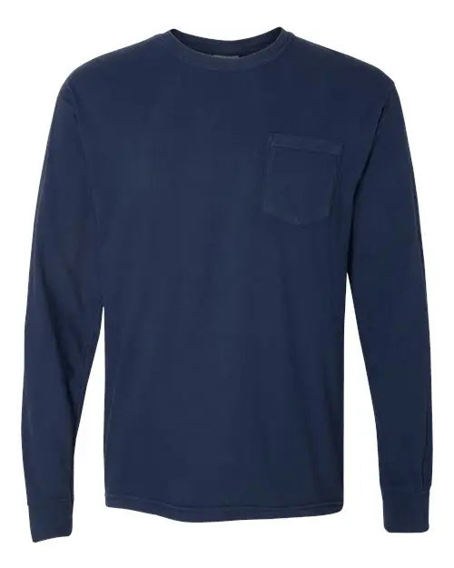 Comfort Colors - Garment-Dyed Heavyweight Long Sleeve Pocket T-Shirt - M - 4410 Comfort Colors
