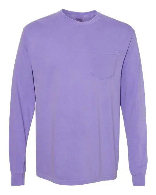 Comfort Colors - Garment-Dyed Heavyweight Long Sleeve Pocket T-Shirt - M - 4410 Comfort Colors