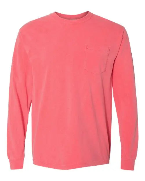 Comfort Colors - Garment-Dyed Heavyweight Long Sleeve Pocket T-Shirt - M - 4410 Comfort Colors