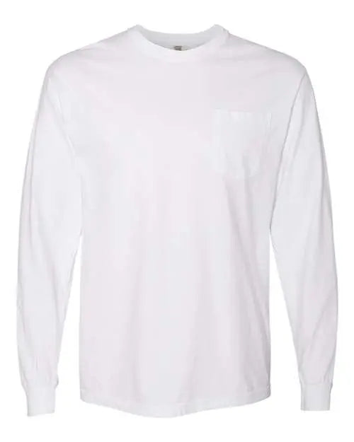 Comfort Colors - Garment-Dyed Heavyweight Long Sleeve Pocket T-Shirt - M - 4410 Comfort Colors