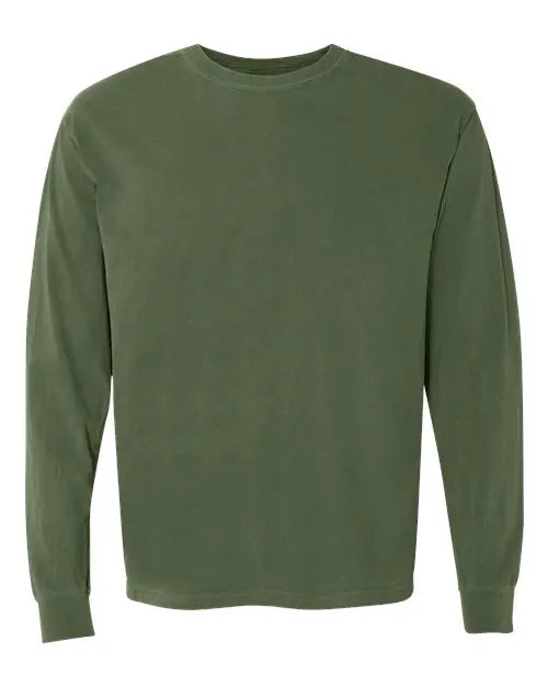 Comfort Colors - Garment-Dyed Heavyweight Long Sleeve T-Shirt - 3XL - 6014 Comfort Colors