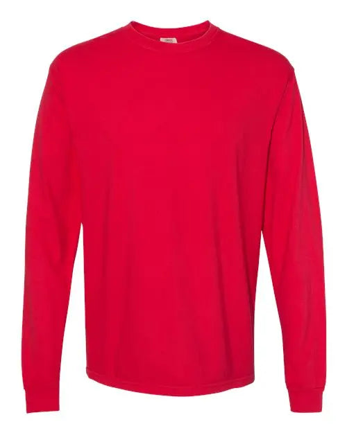 Comfort Colors - Garment-Dyed Heavyweight Long Sleeve T-Shirt - 3XL - 6014 Comfort Colors