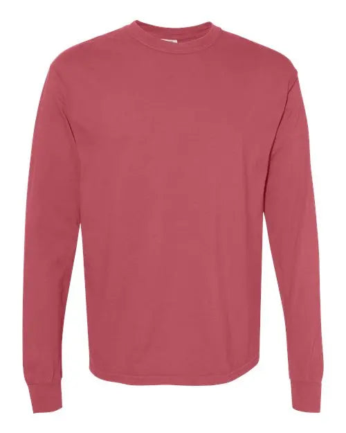 Comfort Colors - Garment-Dyed Heavyweight Long Sleeve T-Shirt - L - 6014 Comfort Colors