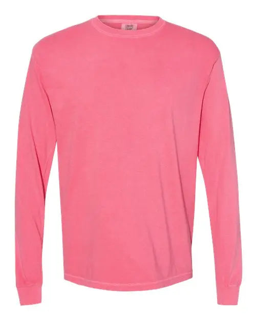 Comfort Colors - Garment-Dyed Heavyweight Long Sleeve T-Shirt - L - 6014 Comfort Colors