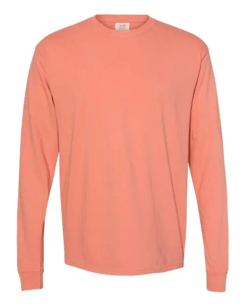 Comfort Colors - Garment-Dyed Heavyweight Long Sleeve T-Shirt - L - 6014 Comfort Colors
