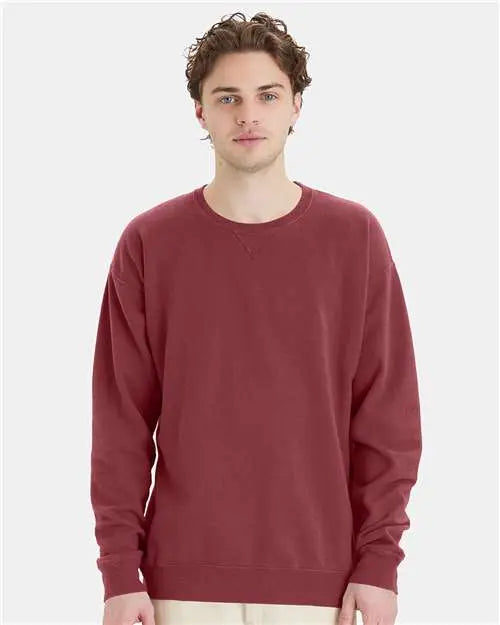 ComfortWash by Hanes - Garment-Dyed Crewneck Sweatshirt - M - GDH400 ComfortWash by Hanes