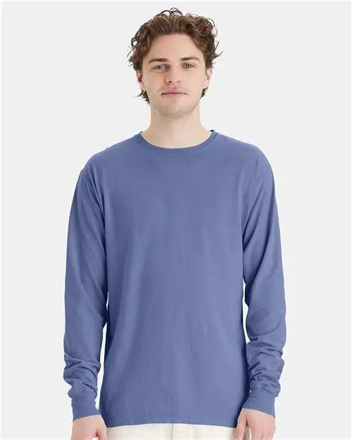 ComfortWash by Hanes - Garment-Dyed Long Sleeve T-Shirt - L - GDH200 ComfortWash by Hanes