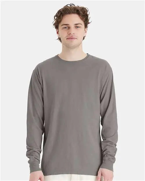 ComfortWash by Hanes - Garment-Dyed Long Sleeve T-Shirt - M - GDH200 ComfortWash by Hanes