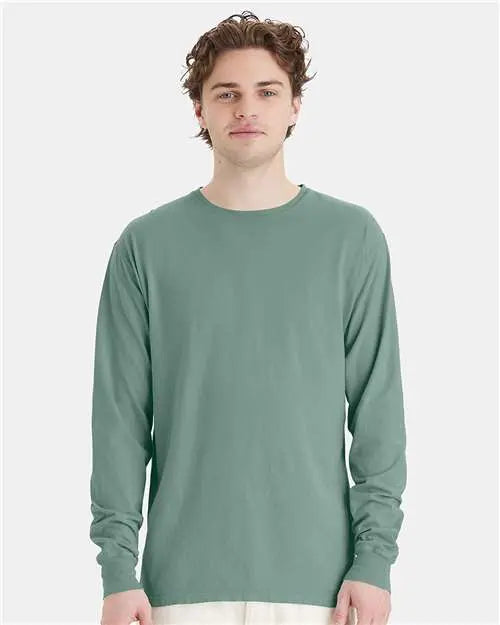 ComfortWash by Hanes - Garment-Dyed Long Sleeve T-Shirt - M - GDH200 ComfortWash by Hanes