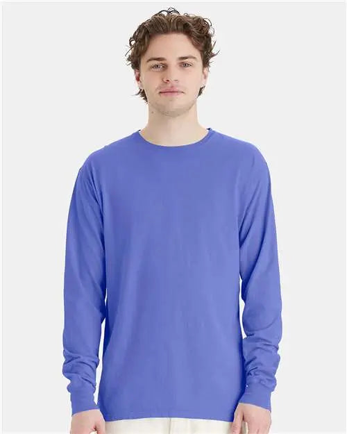ComfortWash by Hanes - Garment-Dyed Long Sleeve T-Shirt - M - GDH200 ComfortWash by Hanes