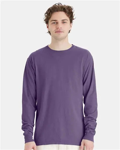 ComfortWash by Hanes - Garment-Dyed Long Sleeve T-Shirt - M - GDH200 ComfortWash by Hanes