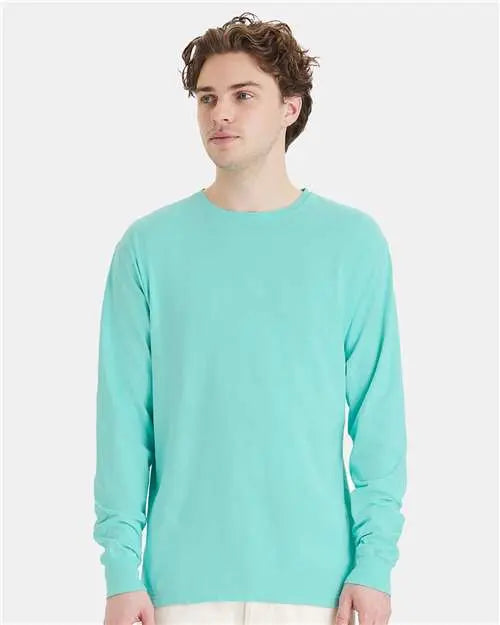 ComfortWash by Hanes - Garment-Dyed Long Sleeve T-Shirt - M - GDH200 ComfortWash by Hanes