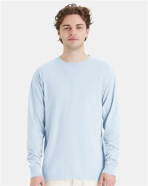 ComfortWash by Hanes - Garment-Dyed Long Sleeve T-Shirt - M - GDH200 ComfortWash by Hanes