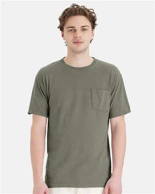 ComfortWash by Hanes - Garment-Dyed Pocket T-Shirt - L - GDH150 ComfortWash by Hanes