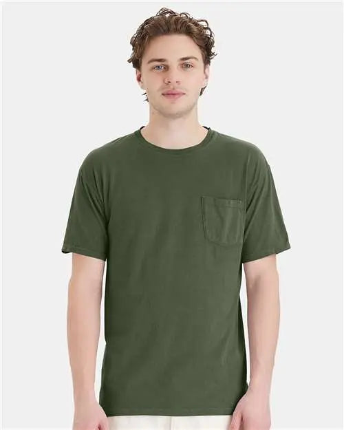 ComfortWash by Hanes - Garment-Dyed Pocket T-Shirt - L - GDH150 ComfortWash by Hanes