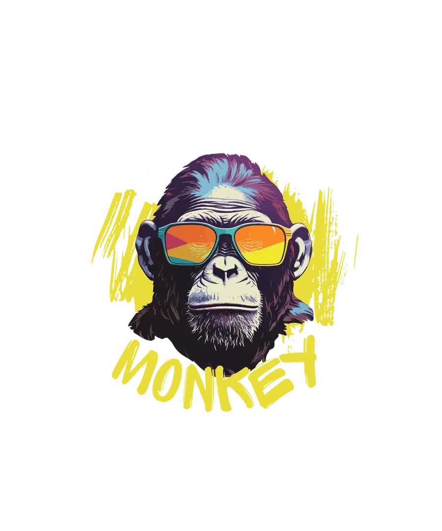 Cool Monkey Shades - DTF Ready to Press