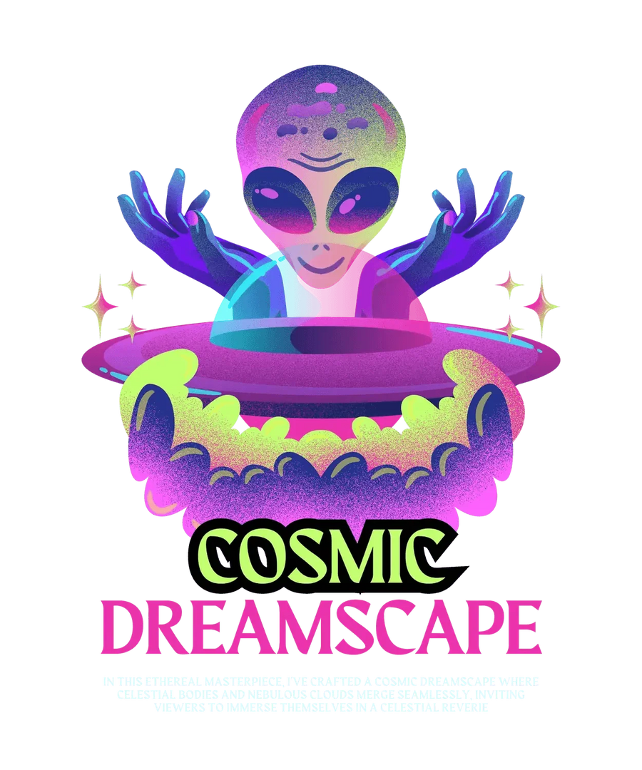 Cosmic Dreamscape - DTF Ready to Press