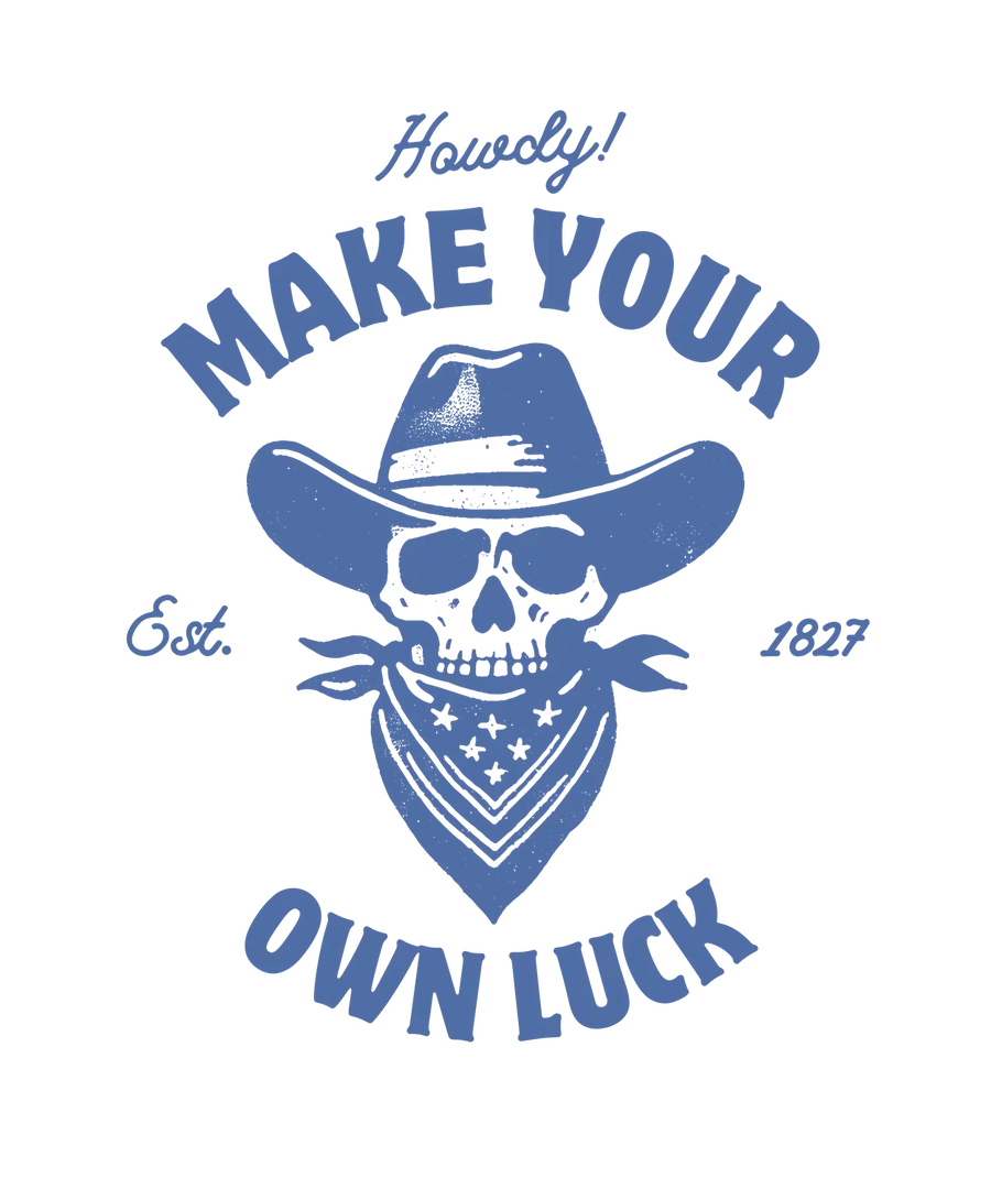 Cowboy Skull - DTF Ready to Press