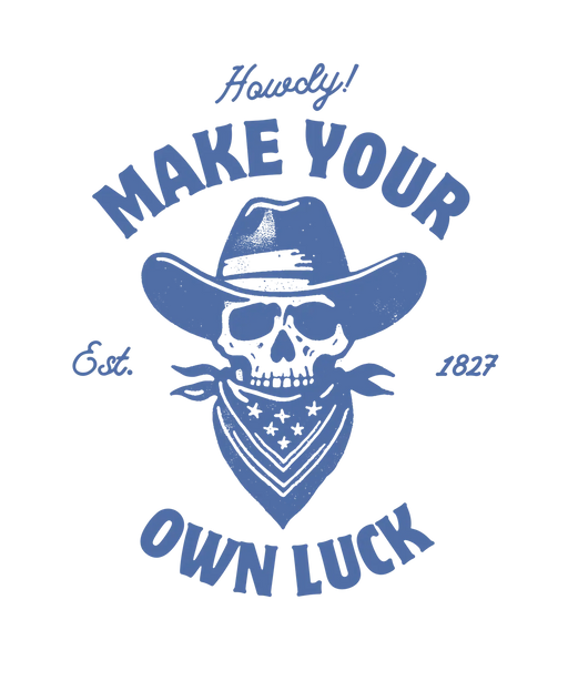 Cowboy Skull - DTF Ready to Press (original)