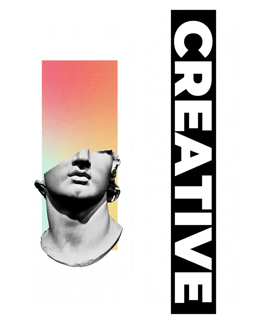 Creative Statue Graphics - DTF Ready to Press