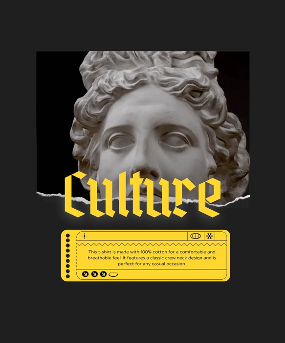 Culture Graphic Tee - DTF Ready to Press (black_bg)