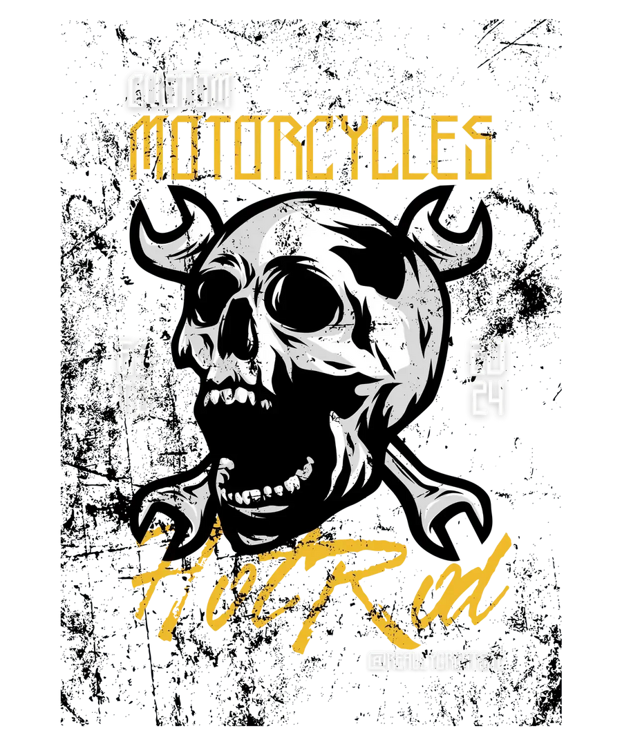 Custom Motorcycles Hotrod - DTF Ready to Press