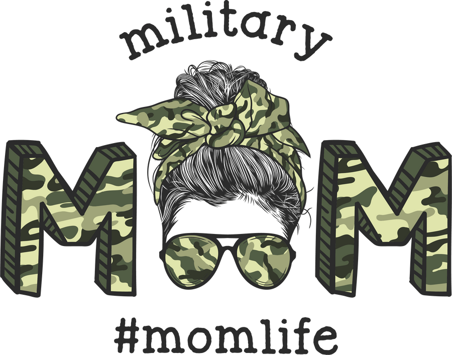 Military Mom Design - DTF Ready To Press